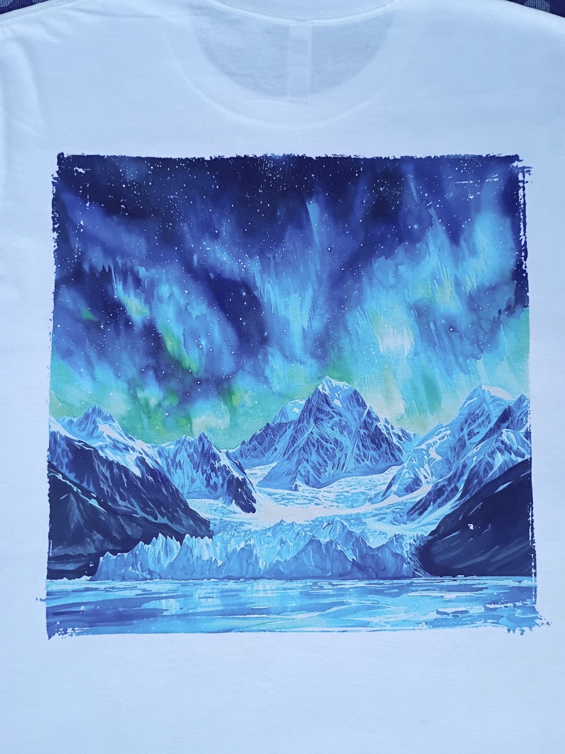 T-Shirt, Unisex, Aurora Borealis, USA Made, 100% Cotton