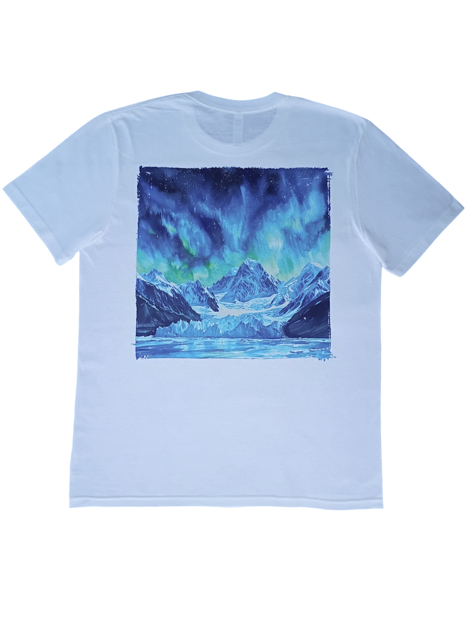 T-Shirt, Unisex, Aurora Borealis, USA Made, 100% Cotton