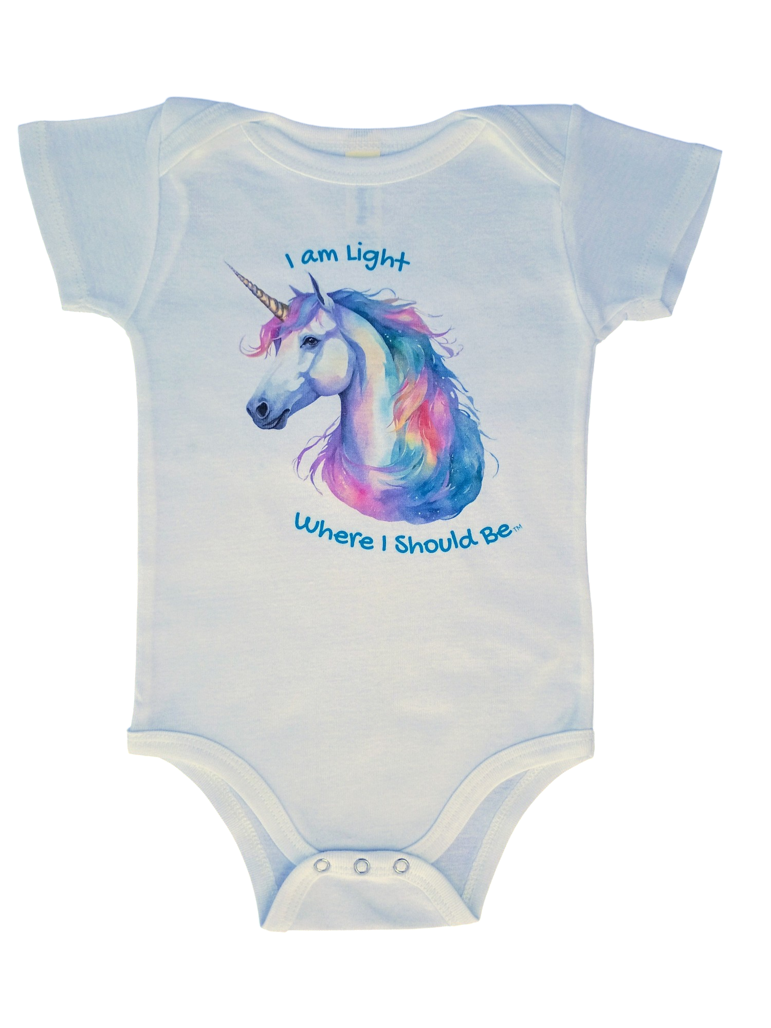 Majestic Rainbow Unicorn Onesie, Organic Cotton