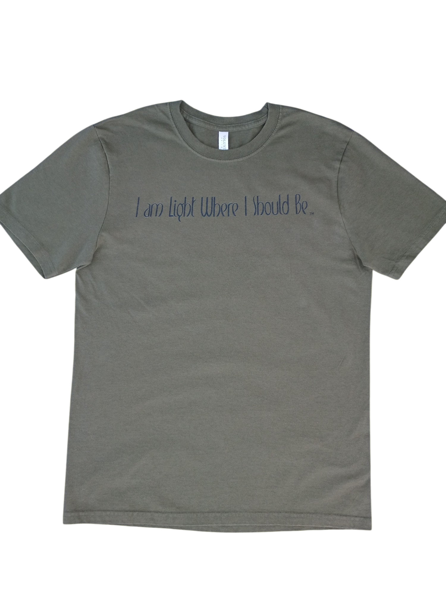Zen Stones Unisex T-Shirt, Olive Drab Green, USA Made, 100% Cotton